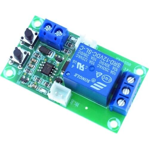 Double Button Switch Relay Module Single RS Trigger Circuit 12V Self-locking Module YX-1558