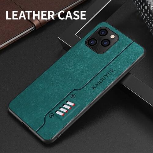 Luxury Business Shockproof Silicone Camera Lens Protection PU Leather Phone Case For iPhone 12 11 Pro Max X Cover Coque Fundas