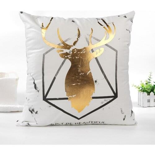 Deer printed Christmas Cushion Cover For Home Decoratives Cushions For Sofa Seat Covers Car Pillowcase Soft Bed Pillow case