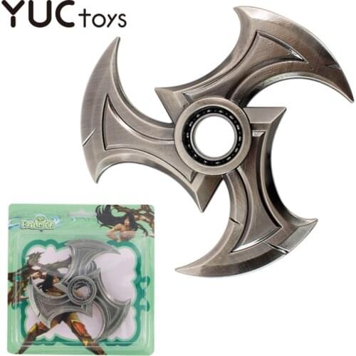 Fidget Spinner Color Zinc Alloy Metal Hand Spinner Dice Bauhinia Rudder Exterior Smooth Finger Tri Spiner Gyro Toy For Kid