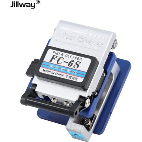 Jillway FC-6S Fiber Optic Cable Cleaver Stripper Tool 12 Position Blade Cold Connection Tool Fiber Optic Equipment for SC/FC/ST