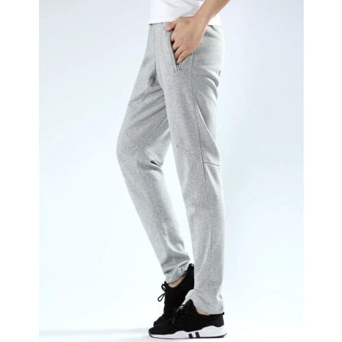 High quality Slim cut trendy comfortable Mens sports pants traning running gym trousers free shipping