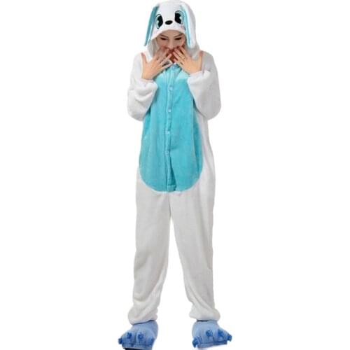 Women Pink Rabbit adult kigurumi animal pajamas