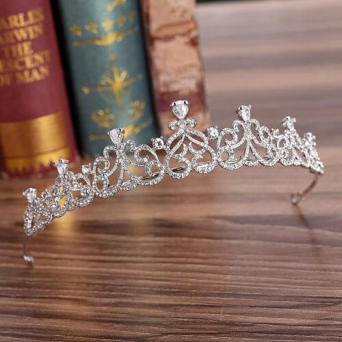 3A CZ Bridal Crown Headband Korean Bride Tiaras Headdress Wedding Headwear Women Hair Jewelry Accessories HQ0231