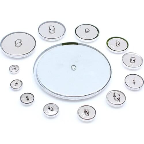 100 sets Buttons Covered for cloth Button embryo Aluminum Coat buttons Aluminum base cloth buckle Wrap button embryo accessories