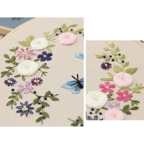 Embroidery Cross Stitch Crafts beginner Indoor Fun Cross Stitch Kit Flower