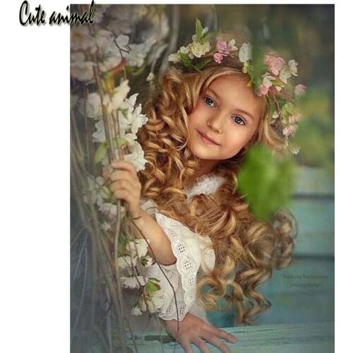 Angel Girl 5D Diamond Embroidery Paintings Rhinestone Pasted diy Diamond painting cross Stitch Christmas decoration for home