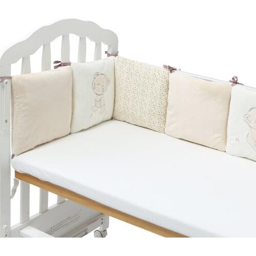Baby Bed Bumper Breathable In The Crib 6 PCS Soft Colors High Quality Warm Comfortable Cute 30*30CM Secrity For Newborn Infants