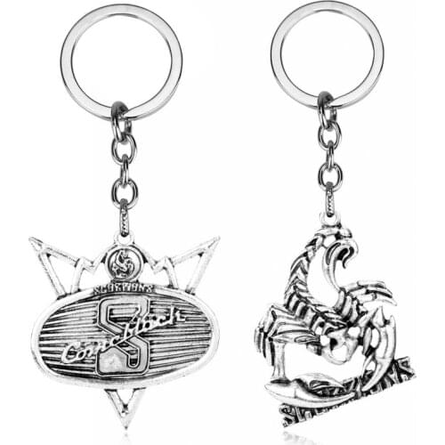 Newest Key ring Rock Music Band Scorpion Keychain Metal Men Jewelry Car Backpack Keyholder Key Chain llaveros
