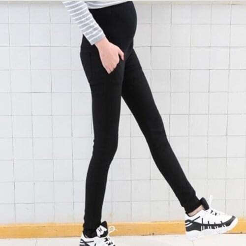 Maternity Pants Spring Long trousers Maternity Clothing Maternity Legging Slim Pencil Pants Black Maternity Clothes 2018 New