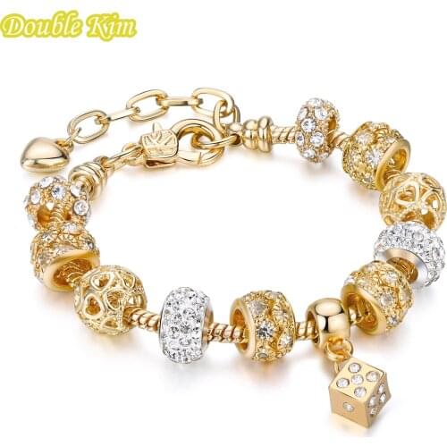 Double kim Bracelets With Pendants