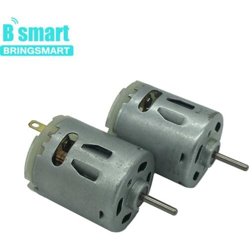 Bringsmart 2pcs Micro DC Motor 7.2V 12V 18V 24V Mini High-speed Electric Machine for Toys Hair dryer
