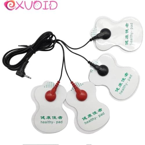 EXVOID 4PCS Therapy Gel Pad Body Massage Adult Product Electric Shock Accessories Medical Thomed Sex Toys Sticky Patch Pad