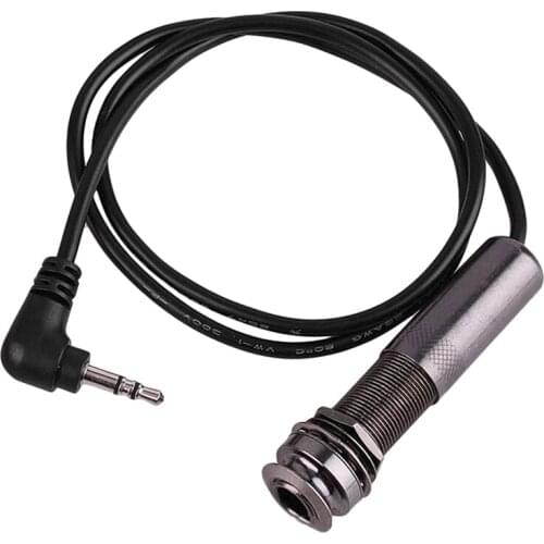Guitar Pickup Cable Piezo Cable End Pin Jack Guitar Adapter Stereo Instrument Cable