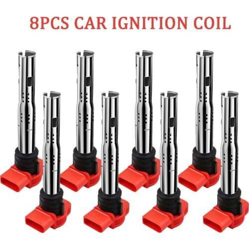 8PCS Car Ignition Coil 06E905115E For Audi A3 A4 A5 A6 Allroad A7 A8 TT Q3 Q5 R8 For VW Touareg Jetta Golf Passat Tiguan CC