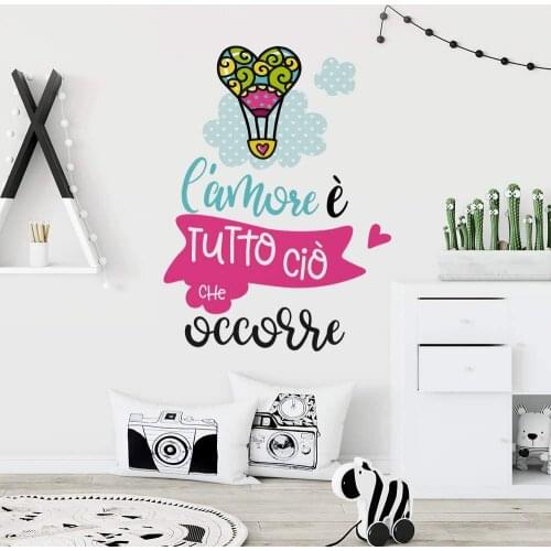 Kina UVB01532 decoration transparent PVC wall stickers for wall aphorisms-measurement 100x30 cm