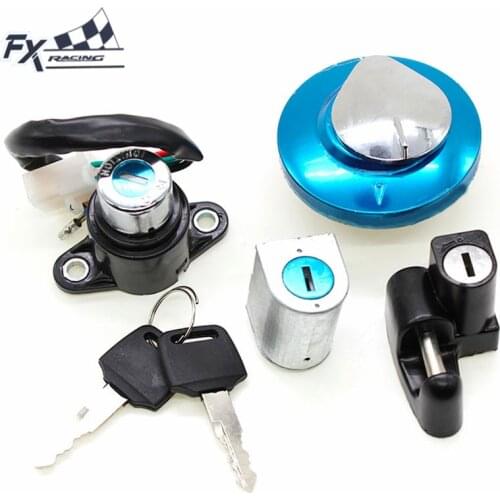 Motorcycle Ignition Switch Fuel Gas Cap Cover Seat Helmet Lock Key Set For Honda CMX250 CMX 250 Rebel CA125 CA 125