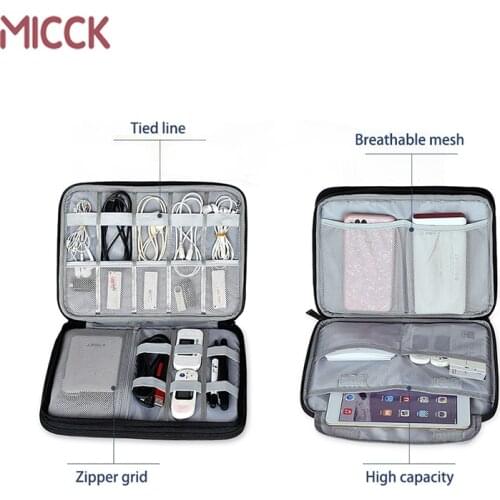 MICCK Travel Digital Storage Bag Portable Digital USB Cable Charger Earphone Gadget Cosmetic Storage Organizer Bag Case