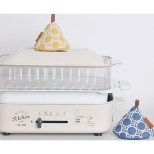 Japanese Cute Style Cowboy Embroidery Pot Cap Earmuffs Fabric Decorations