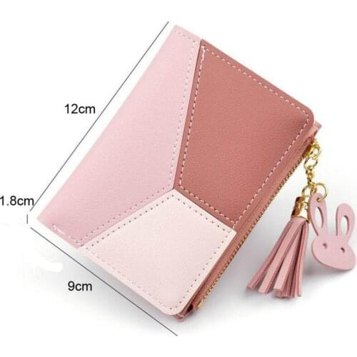 New Design Fashion Cute Wallet Women Coin ID Credit Card Bag Leather Simple Bifold Small Ladies Clutch