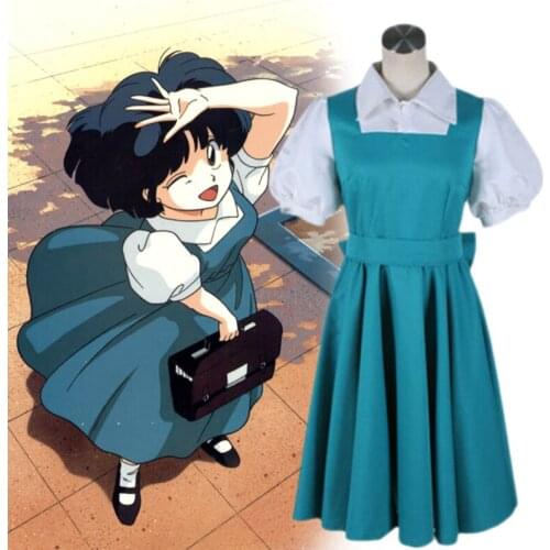 Ranma 1/2 The Case of The Furinkan Stalker! Akane Tendo Akane Outfit Dress Cosplay Clothing Cosplay Anime Character Costume