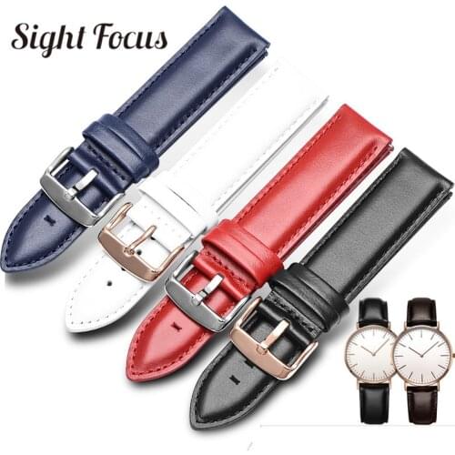 Genuine Leather Strap Watchbands for Casio 12MM 13MM 14MM 16MM 17MM 18MM 19MM 20MM Watch Band for Daniel Wellington DW CK Straps