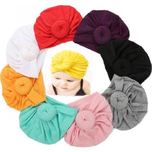 2020 New Hot Baby Turban Toddler Kids Boy Girl India Hat Lovely 18cm Soft Hat Spring Summer Autumn Summer Hat