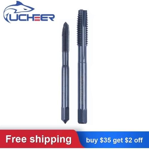 UCHEER 1pc Tap carbonize straight/spiral screw tap Drill bits Machine Point Thread M2.5-M10