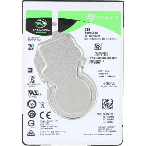 Seagate 1TB 2TB 4TB 2.5inch Internal HDD Notebook Hard Disk Drive 7mm 5400RPM SATA 6Gb/s 128MB Cache 2.5" HDD for Laptop