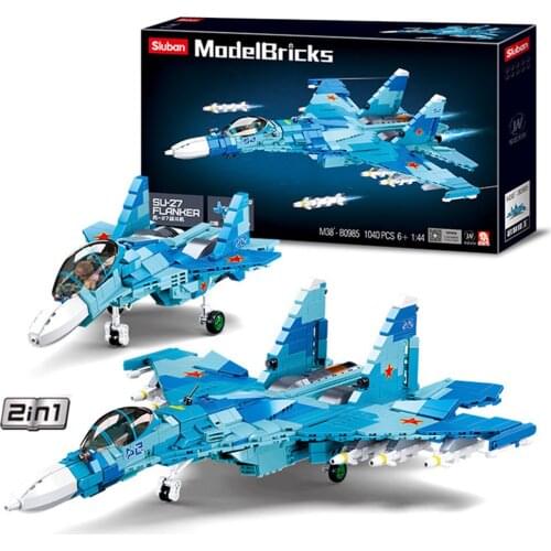 World War 2 WW2 Army Military City Police SWAT Soldier Sukhoi Su-27 Building Block MOC Model DIY Bricks Educational Toys