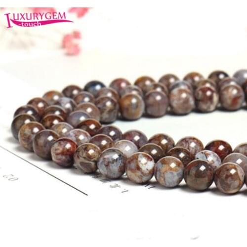 High Quality Natural Pietersite Stone Smooth Round Shape Loose Spacer Beads 6/8/10mm DIY Gem Jewelry Accessories 38cm sk91