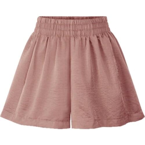 Plus Size Bermuda Shorts Summer Women Loose Wide-legged Pants Casual Black Pink Short Femme 5xl 6xl