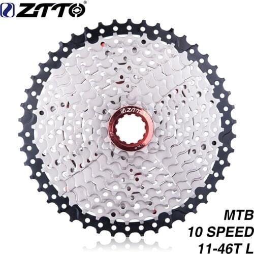 ZTTO 11-46T 10 Speed 10s Wide Ratio Freewheel MTB Mountain Bike Bicycle Cassette Sprockets For m590 m6000 m610 m780 X7 X9
