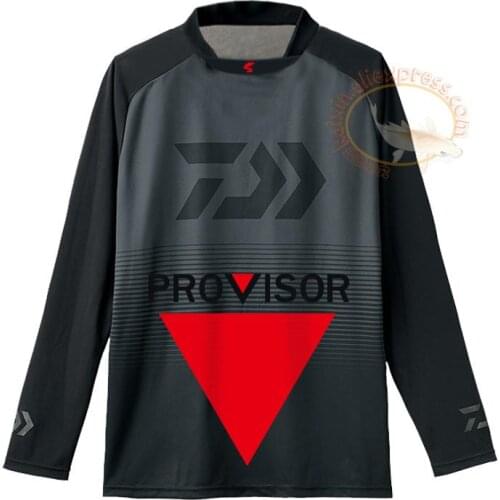 2022 1PC Outdoor Long Sleeve Fishing Shirt Quick-drying Travel Running jersey Mens Clothing Sun Fishing Clothes