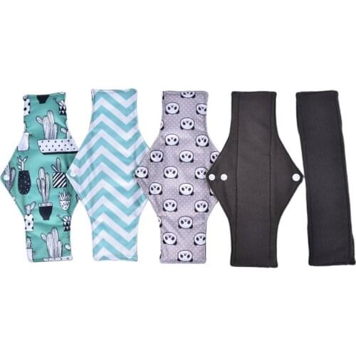 1PCS Women Sanitary Napkin Cloth Reusable Sanitary Pads Heavy Sanitary Washable Pads Bamboo Towel Mestrual Pads