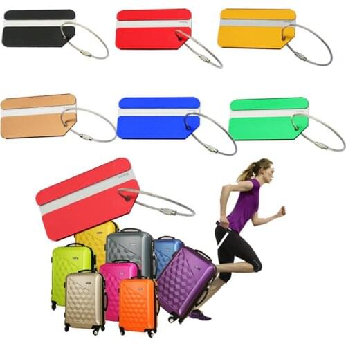 1pcs Aluminum Alloy Travel Luggage Tag Suitcase Boarding Checked Card Boarding Tag Travel Tag Suitcase Boarding Checked Card Id
