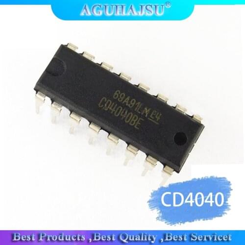 10pcs/lot CD4040 CD4040BE line DIP16 new original