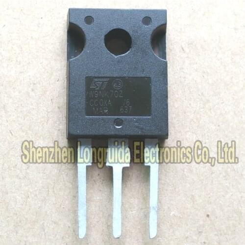 10PCS W9NK70Z STW9NK70Z TO-247 MOSFET TRANSISTOR 9A 700V