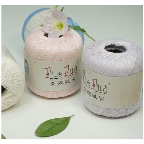 100% Linen Handmade Hook Needle Line Cape Cardigan Yarn