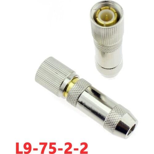 5pcs 2 Trillion 2M Head Connector L9-2-2 Adapter SYV75-2-2 RF Cable Video Cable Connector