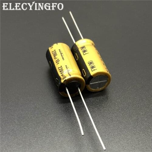 5pcs/20pcs 2200uF 10V NICHICON FW Series 10x20mm 10V2200uF HiFi Audio Capacitor