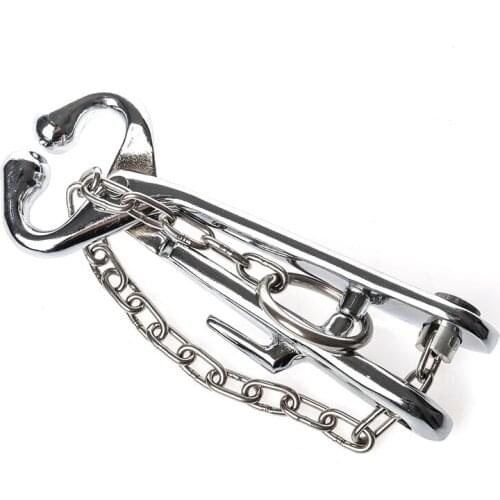 7.5'' Bull Lead Cow Cattle Bull Nose Lead With Stainless Steel Chain Dairy Cow Farm Cattle Nasal Forceps