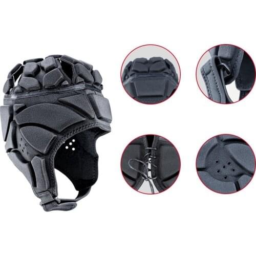 7v7 Flag Football Soccer Goalie Head Protector Helmet Rugby Headguard Headgear Padded Profession Goalkeeper Anti-Collision Cap