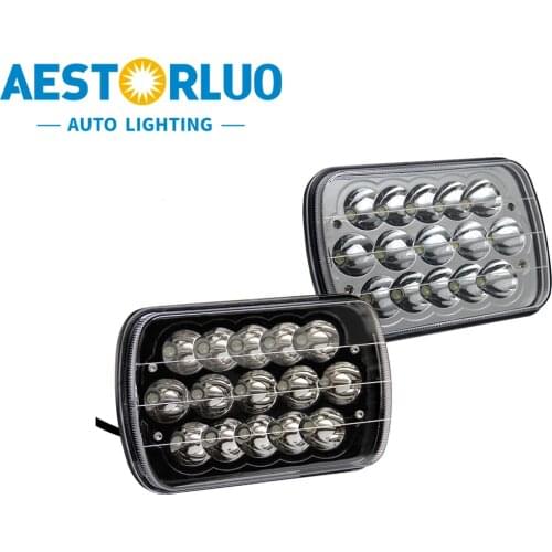 AESTORLUO 1pcs Factory Supply 5X 7 Inch Led Headlight Hi/Low Turn Signal lamp For 4x4 Suzuki Samurai Jeep Wrangler Off Road 45W
