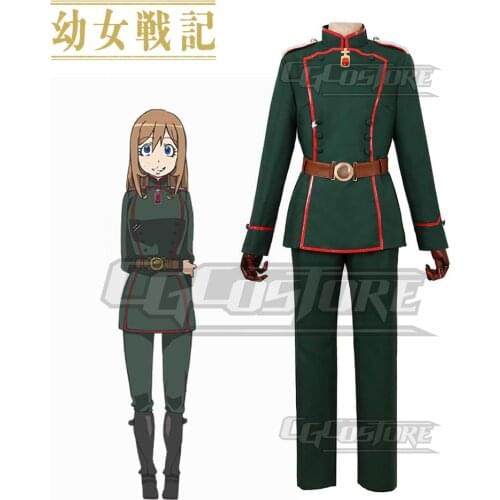 Anime Saga of Tanya the Evil Viktoriya Ivanovna Cosplay Costume Serebryakov Uniform Christmas Halloween Free shipping CG114