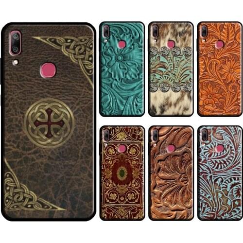 Rustic Brown Western Country Leather For Huawei Y5P Y6P Y7A 2020 Y9S Y3 Y5 Y6 Y7 Y9 2019 2018 2017 Nova 3 2 i 5T Phone Cover