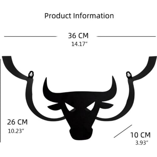 Black CattleToilet Paper Holder Vertical Bathroom Iron Storage Standing Crafts Ornaments Kitchen Paper Roll Holder Decor M4YD