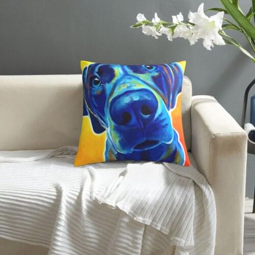 Weimaraner pattern print Cushion Cover Decorative Pillowcase Chair Seat Square Car Pillow Cover Home Living Textile