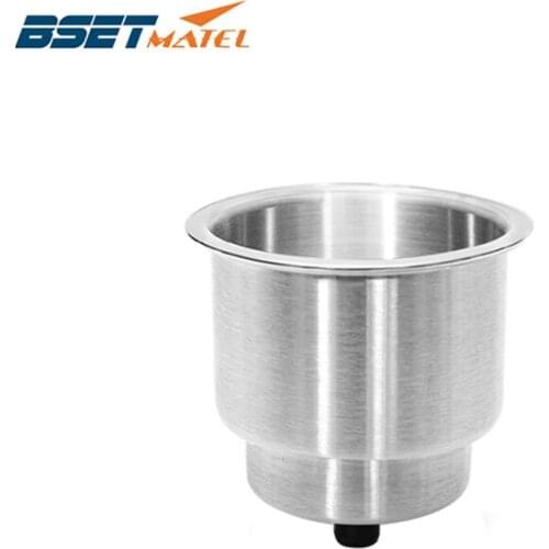 Stainless Steel 304 Cup Drink Holder Can Bottle Holder Stand Mount Support Auto Car Marine Boat Truck RV Fishing Box