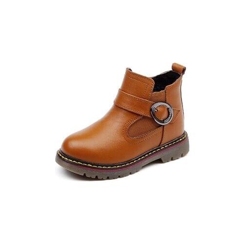 Boots Childrens Shoes Mother & Kids Winter childrens genuine leather Martin boots girls fashion boots 2017 whole sale zipper